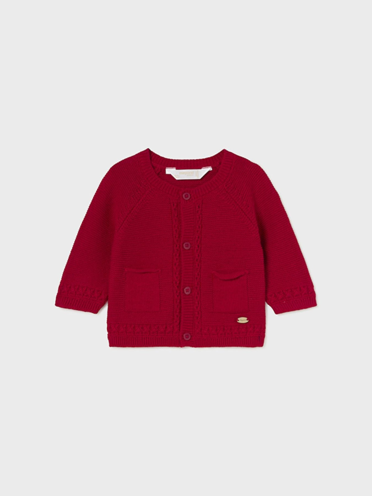 CARDIGAN GIROCOLLO NEONATO-A MAYORAL