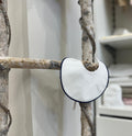BAVETTA IN COTONE CON BORDINO BLU