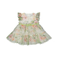 ABITO ELEGANTE  IN TULLE STAMPATO PER NEONATA MELBY