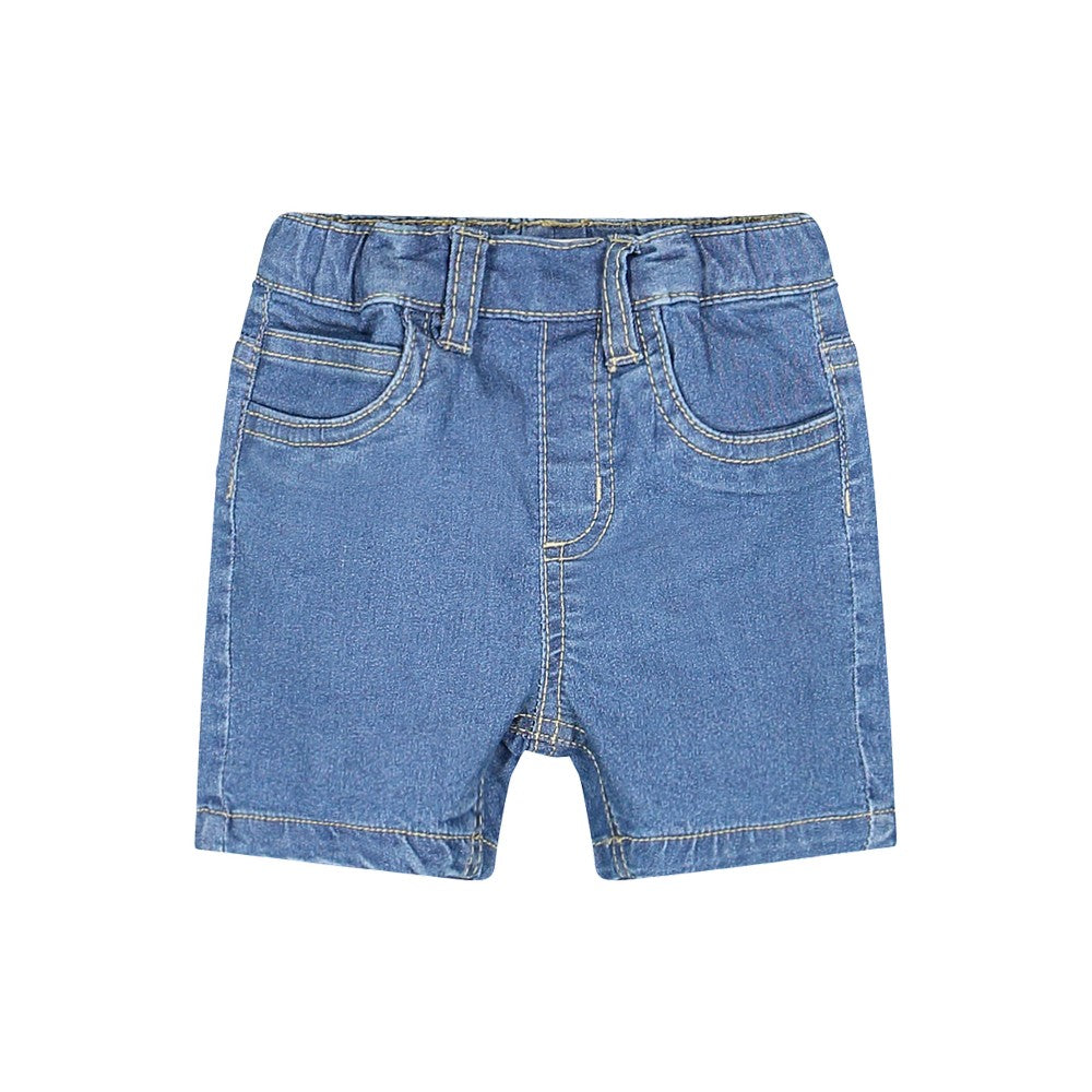 PANTALONE CORTO IN JEANS ELASTICIZZATO PER NEONATO MELBY