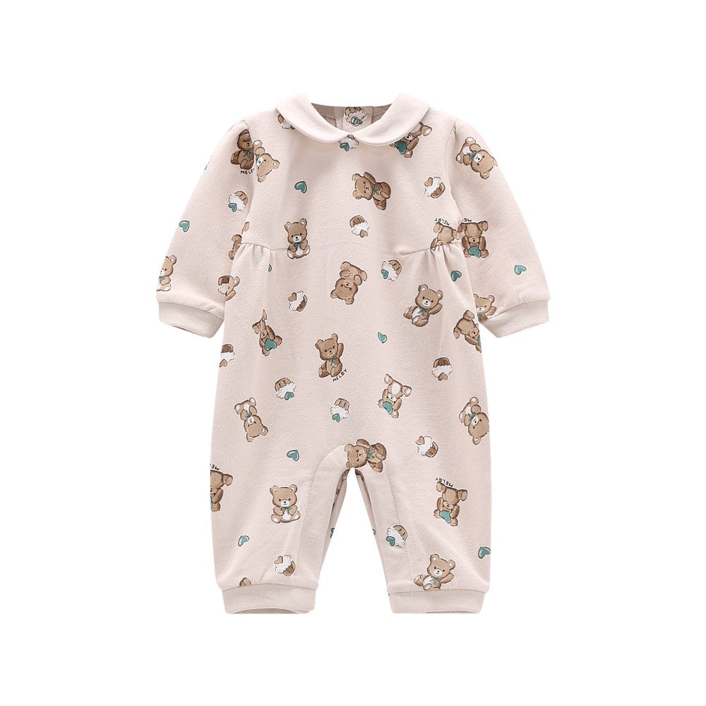 TUTINA IN FELPA STRETCH ORSETTI NEONATA MELBY