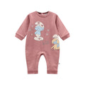 TUTINA I PUFFI IN FELPA STRETCH PER NEONATA MELBY