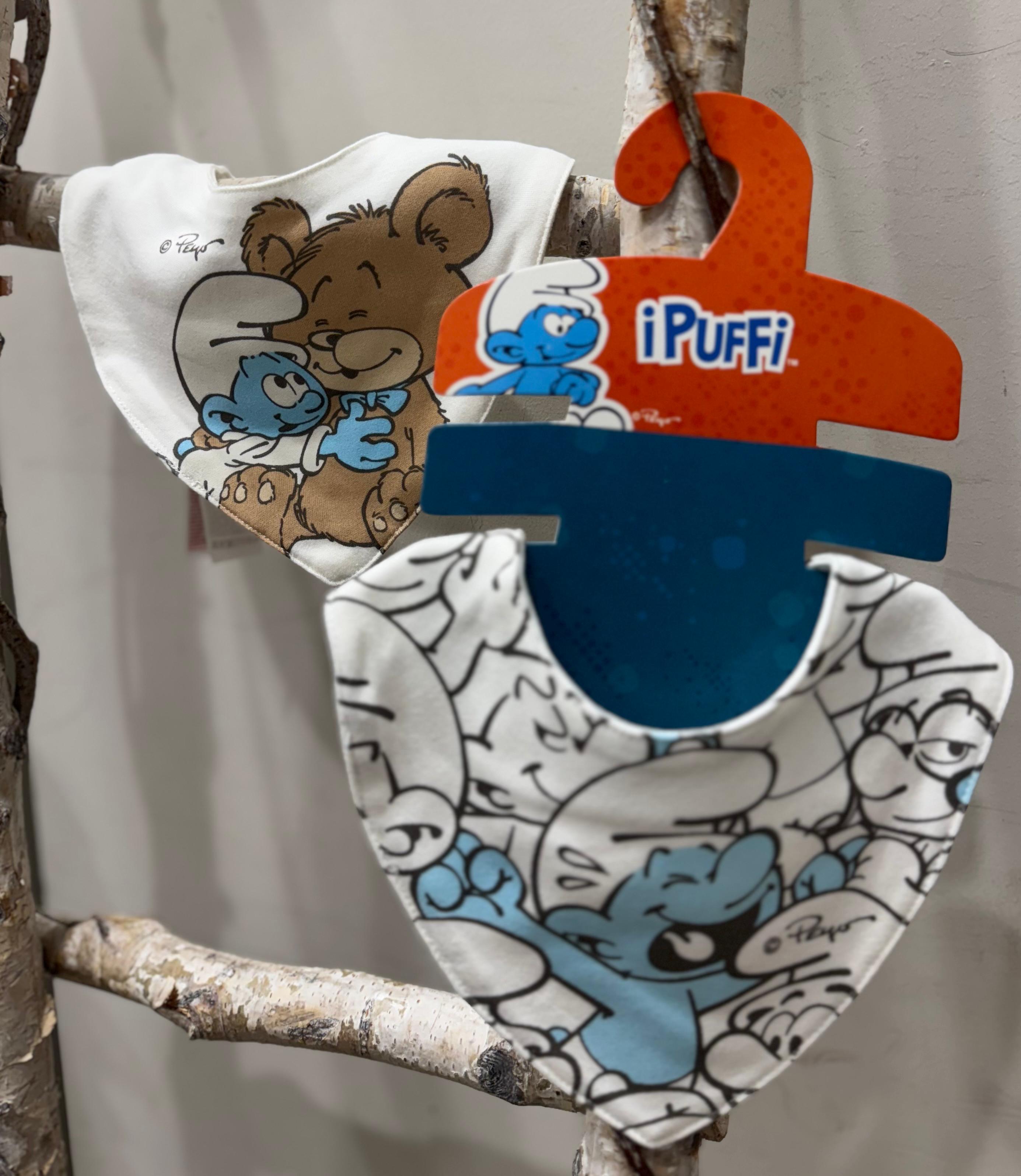 SET 2 BAVAGLINI I PUFFI MELBY