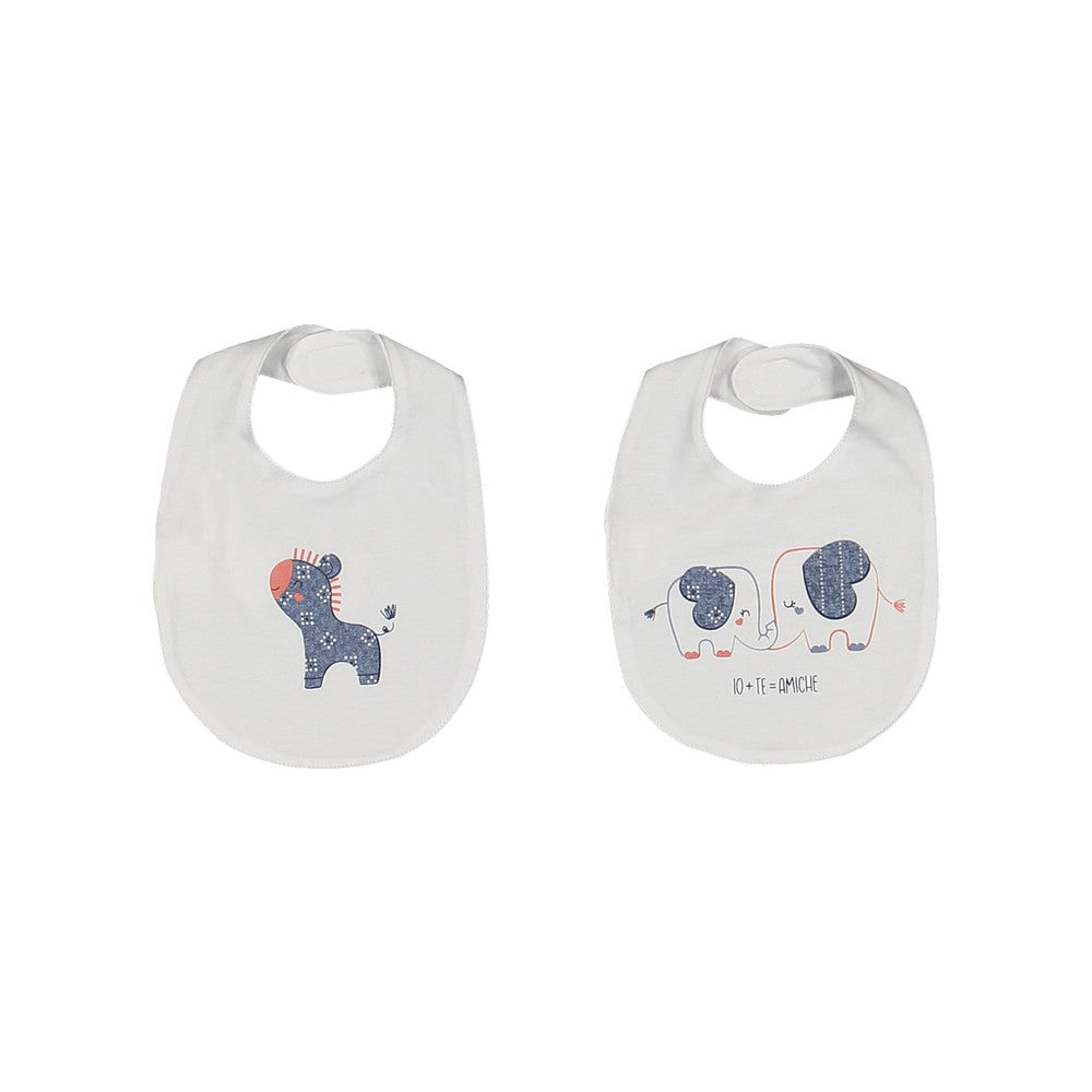 SET 2 BAVAGLINI CON CUCCIOLI PER NEONATA MELBY