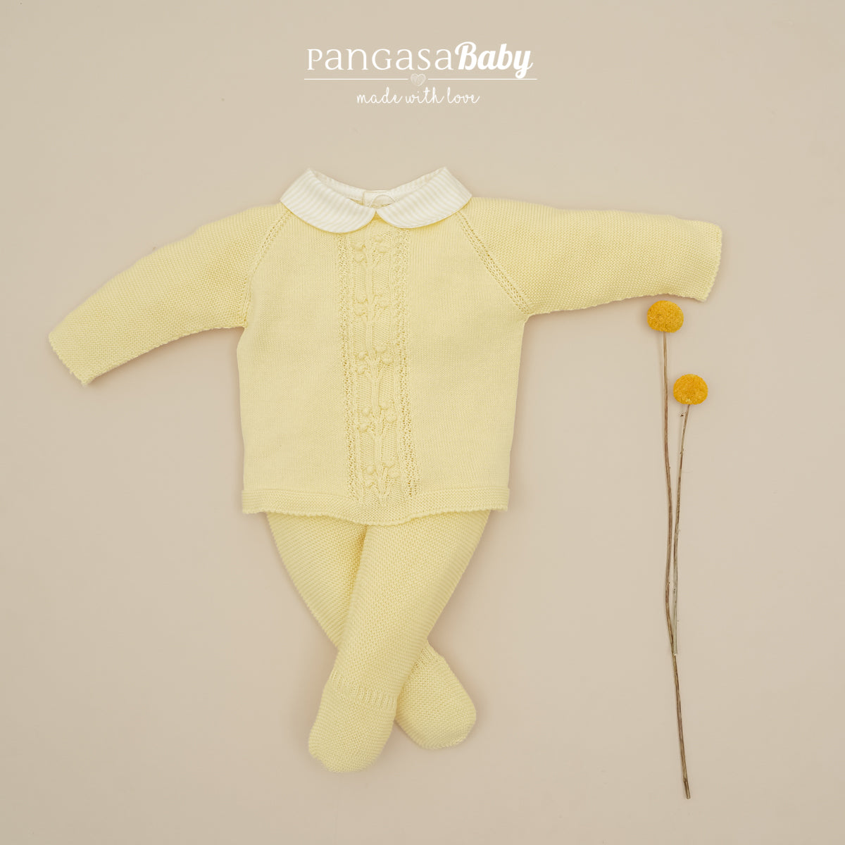 COMPLETO NEONATO IN MAGLIA ESTIVO CON COLLETTO PANGASA