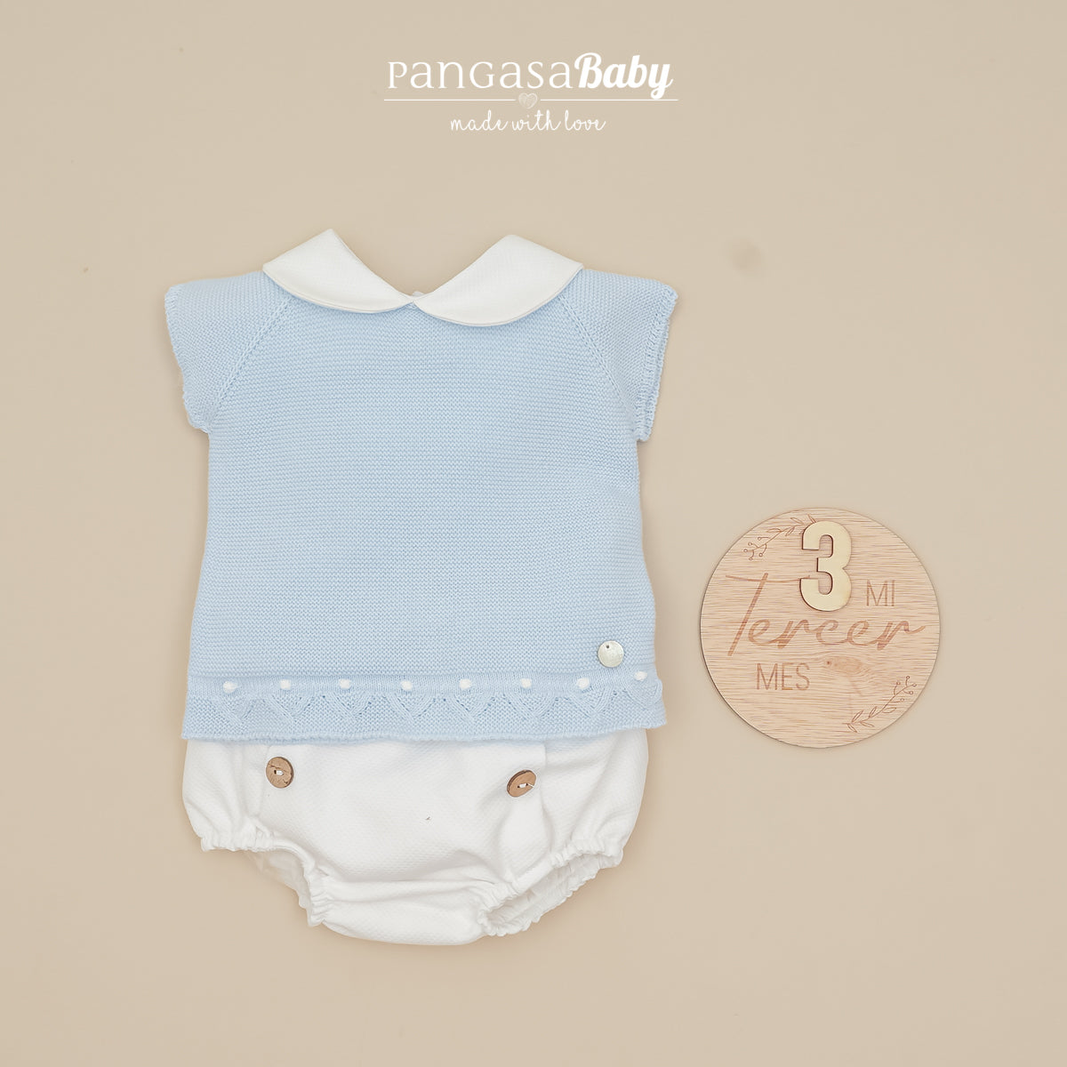 COMPLETO NEONATO CON CULOTTE PANGASA