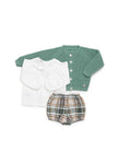COMPLETO CON PANTALONCINI A QUADRI JULIANA