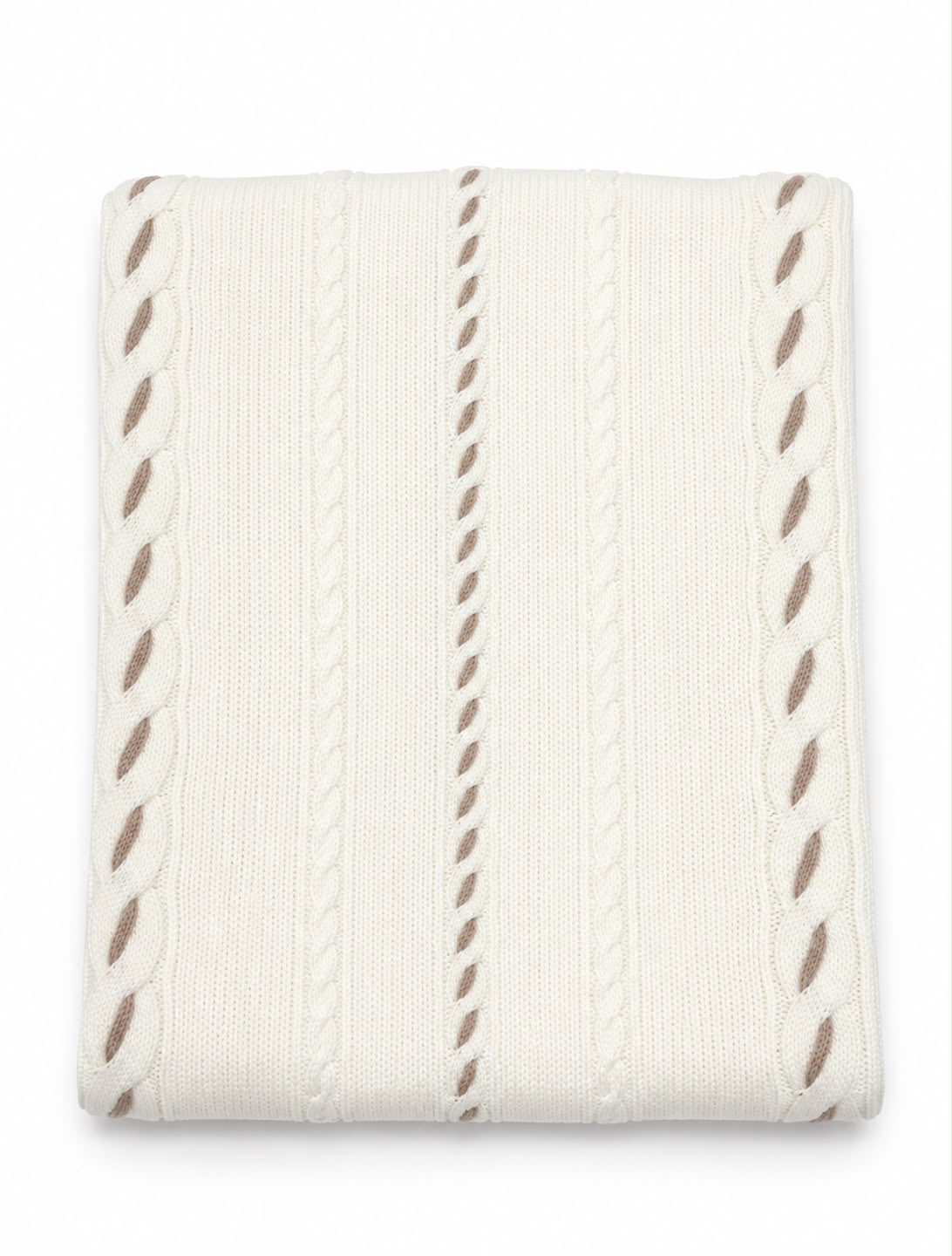 COPERTINA IN MAGLIA CON TRECCE I DELFI