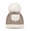 CAPPELLINO POMPON IN MAGLIA CON ORSETTO I DELFI