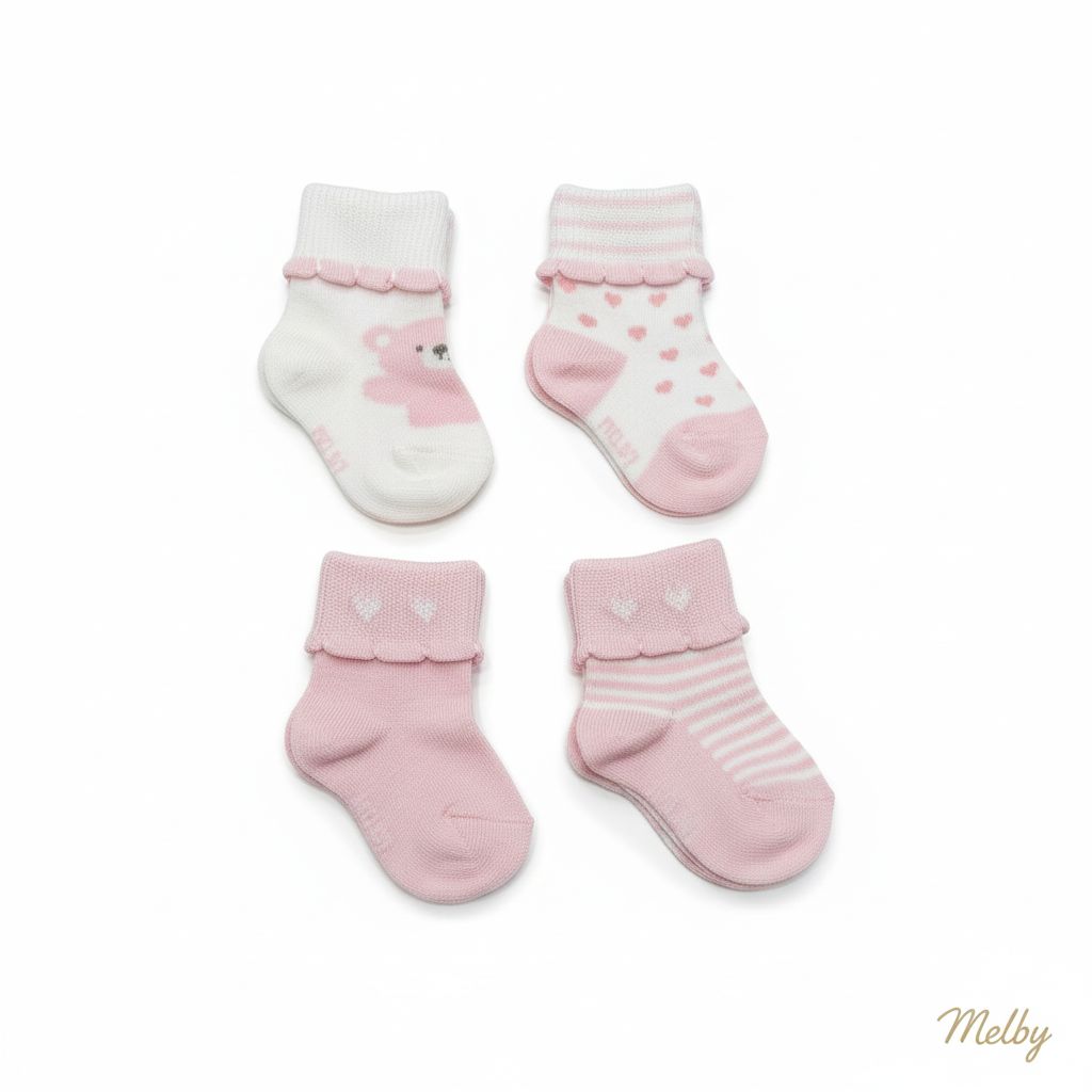 CALZINO PACK 4 PEZZI NEONATA MELBY