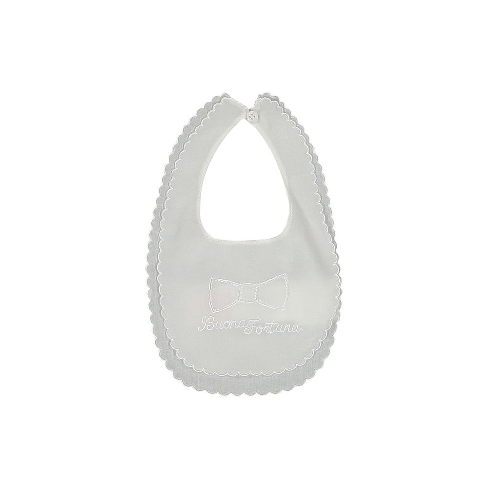 BAVAGLINO PORTA FORTUNA IN SETA PER NEONATA MELBY