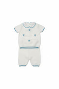 COMPLETINO IN FILO CON FIOCCHETTI BEBE' DI ALMY