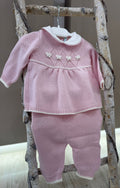 COMPLETO IN MAGLIA CON FIOCCHETTI