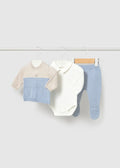 COMPLETO 3 PEZZI GHETTINA NEONATO MAYORAL