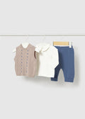 COMPLETO CON GILET 3 PEZZI NEONATO MAYORAL