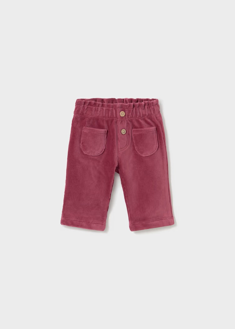 PANTALONE IN VELLUTO A COSTINE NEONATA MAYORAL
