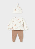 COMPLETO 3 PEZZI GHETTINA NEONATA MAYORAL