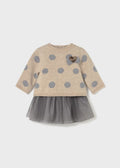 VESTITO COMBINED TULLE NEONATA MAYORAL