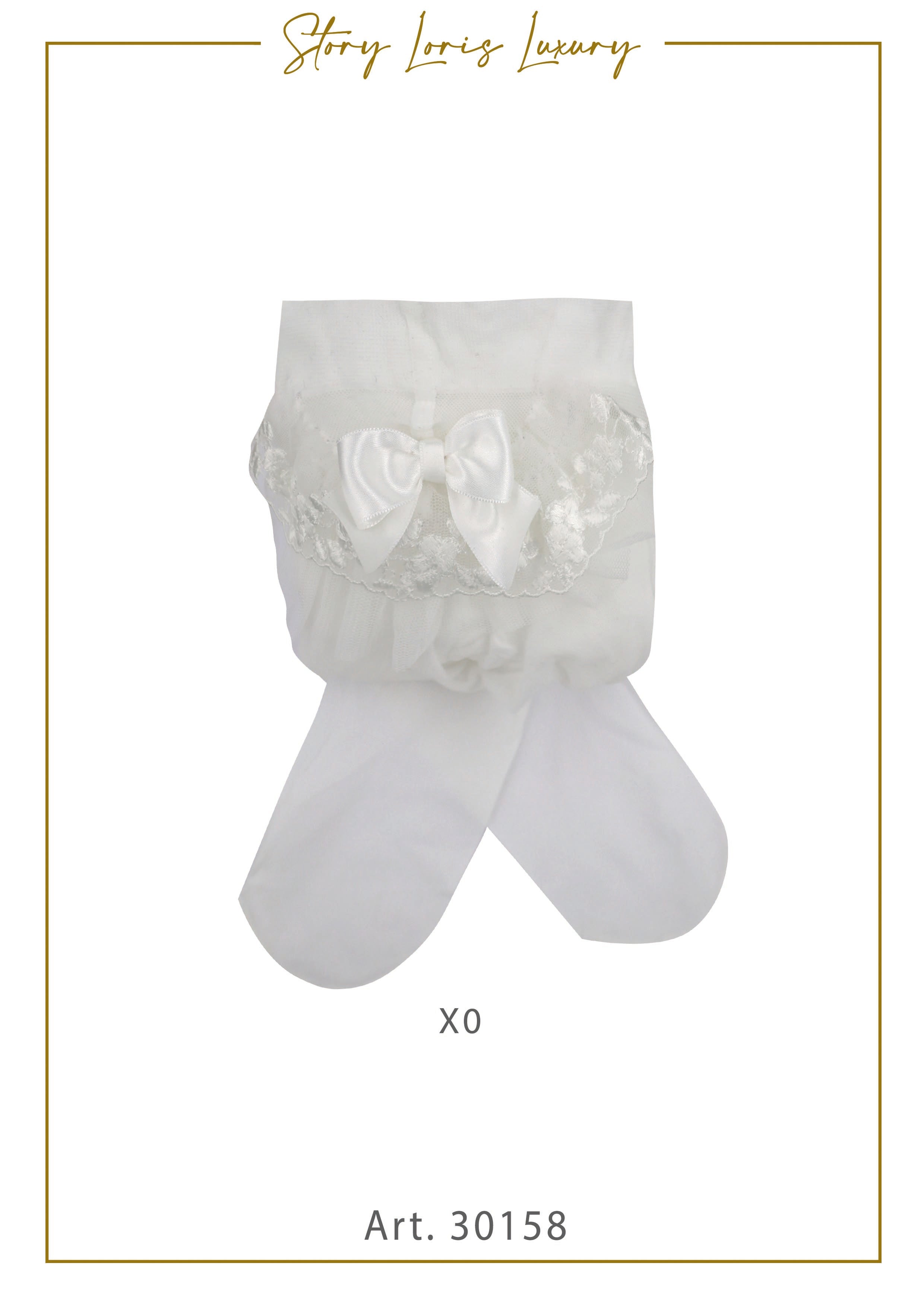 COLLANT CON FASCIA IN TULLE E FIOCCO STORY LORIS