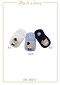 BABBUCCE IN COTONE CON ORSETTO PAPILLON STORY LORIS