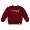 MAGLIONE CON RICAMO FIORI NANNAFRUFRU'