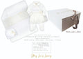 MAXI GIFT BOX: TUTINA APERTA DAVANTI,BERRETTO E COPERTA STORY LORIS