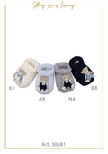 SCARPINA IN LANA CON ORSO IN SALOPETTE STORY LORIS
