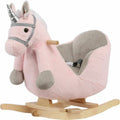 DONDOLO PELUCHE CAVALLO CON SUONI ROSA CON SEDUTA