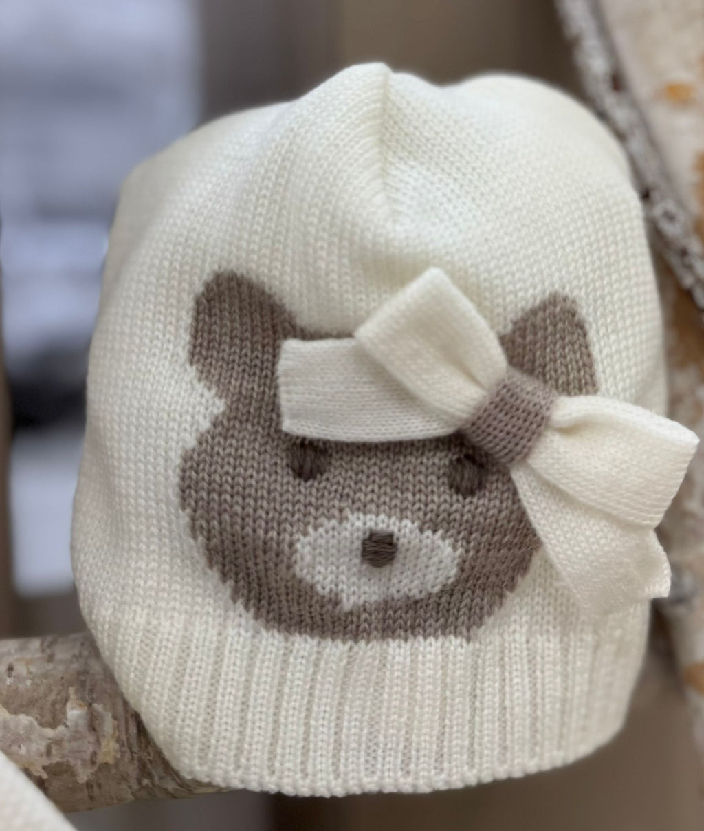 CAPPELLINO IN MAGLIA CON ORSETTO PRIMODI'