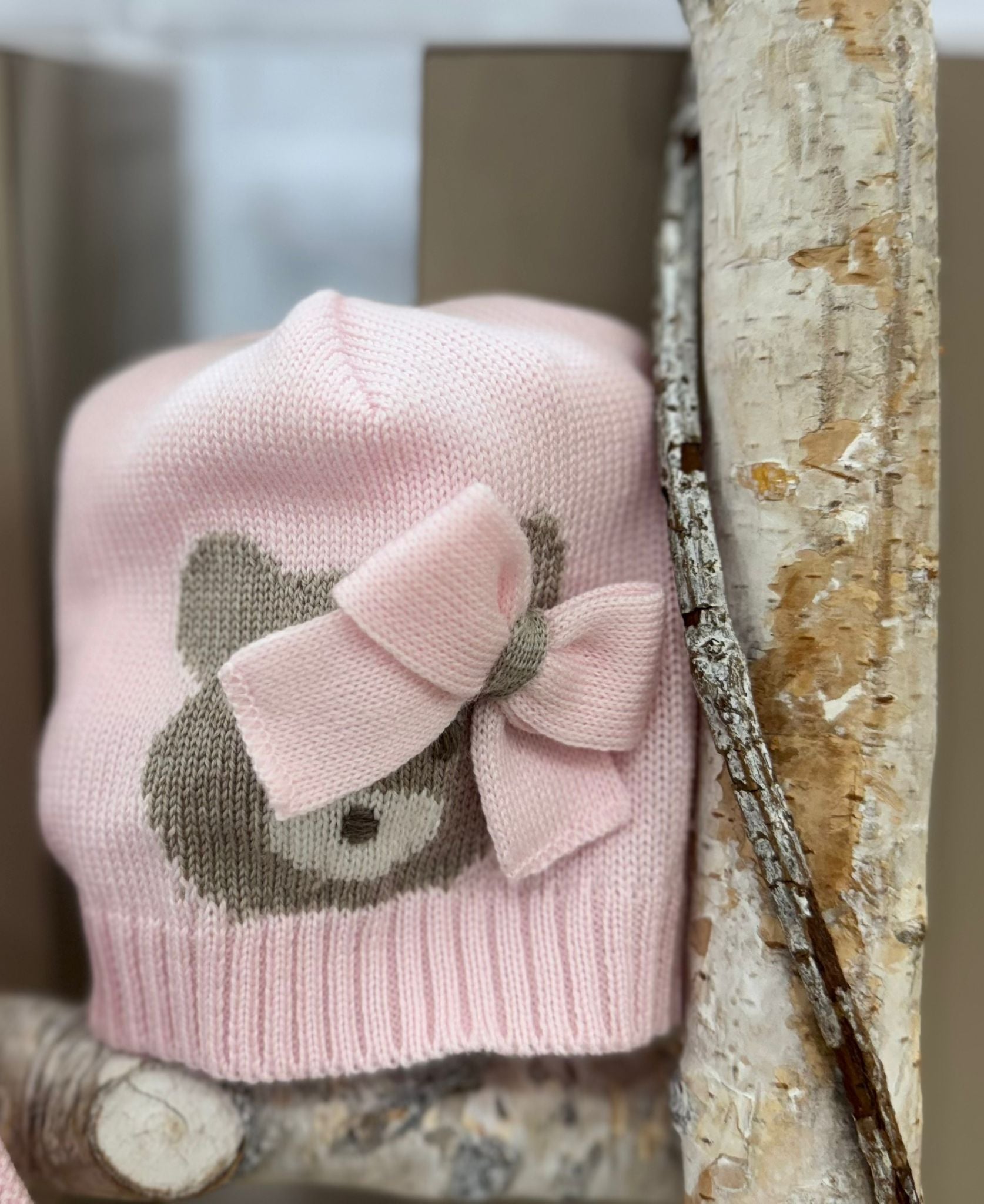 CAPPELLINO IN MAGLIA CON ORSETTO PRIMODI'