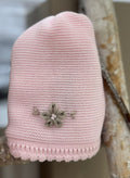 CAPPELLINO IN MAGLIA CON FIORELLINO RICAMATO PRIMODI'