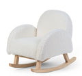 SEDIA A DONDOLO PER BAMBINI BIANCA IN TESSUTO BIANCO CHILDHOME