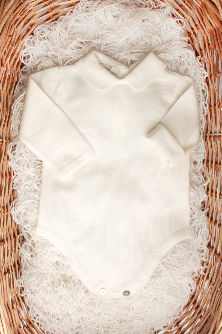 BODY NEONATO IN PURA LANA MERINO
