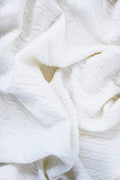 COPERTINA CON TRECCE IN PURA LANA