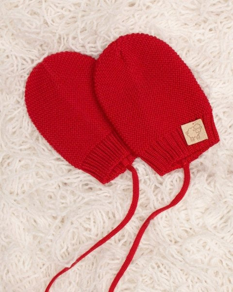 MUFFOLE NEONATO IN PURA LANA MERINO EXTRAFINE MAGLIFICIO DI VERONA