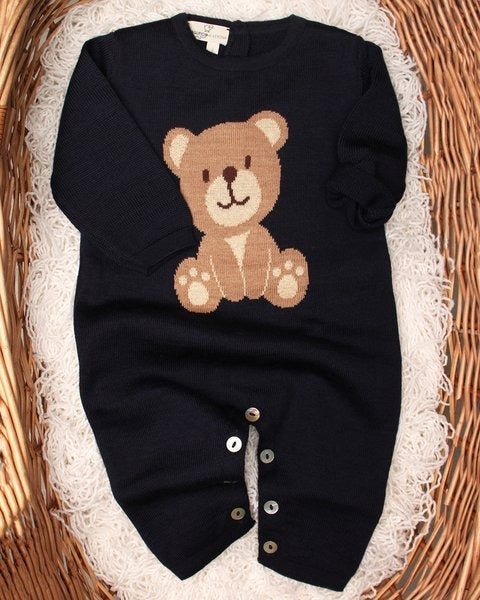 TUTINA TEDDY IN PURA LANA MERINO NEONATI MAGLIFICIO DI VERONA