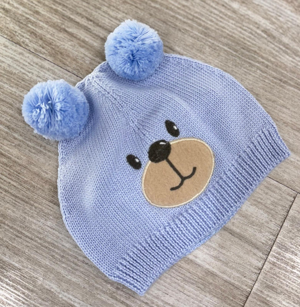 CAPPELLINO PER NEONATI TEDDY IN PURA LANA MERINO MAGLIFICIO DI VERONA