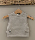 GILET NEONATO BOTTONI IN PURA LANA MERINO MAGLIFICIO DI VERONA