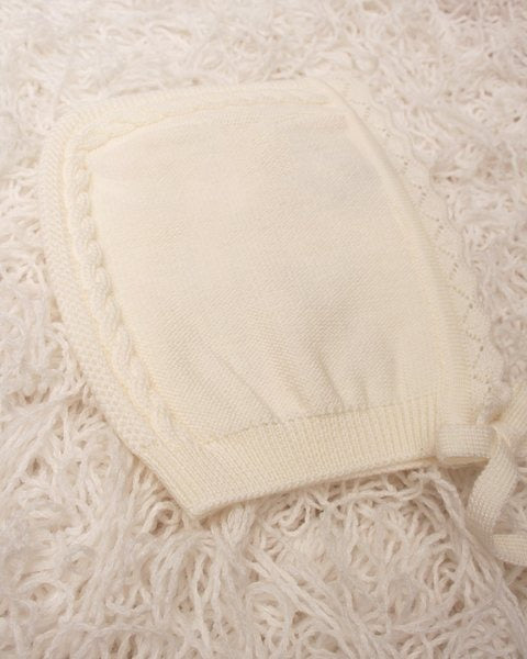CAPPELLO NEONATA COPPOLA IN PURA LANA MERINO MAGLIFICIO DI VERONA
