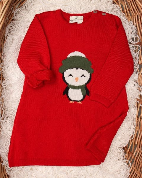 VESTITO NEONATA NATALE IN PURA LANA MERINO MAGLIFICIO DI VERONA