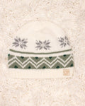 CAPPELLINO NEONATI JAQUARD IN PURA LANA MERINO ULTRAFINE MAGLIFICIO DI VERONA