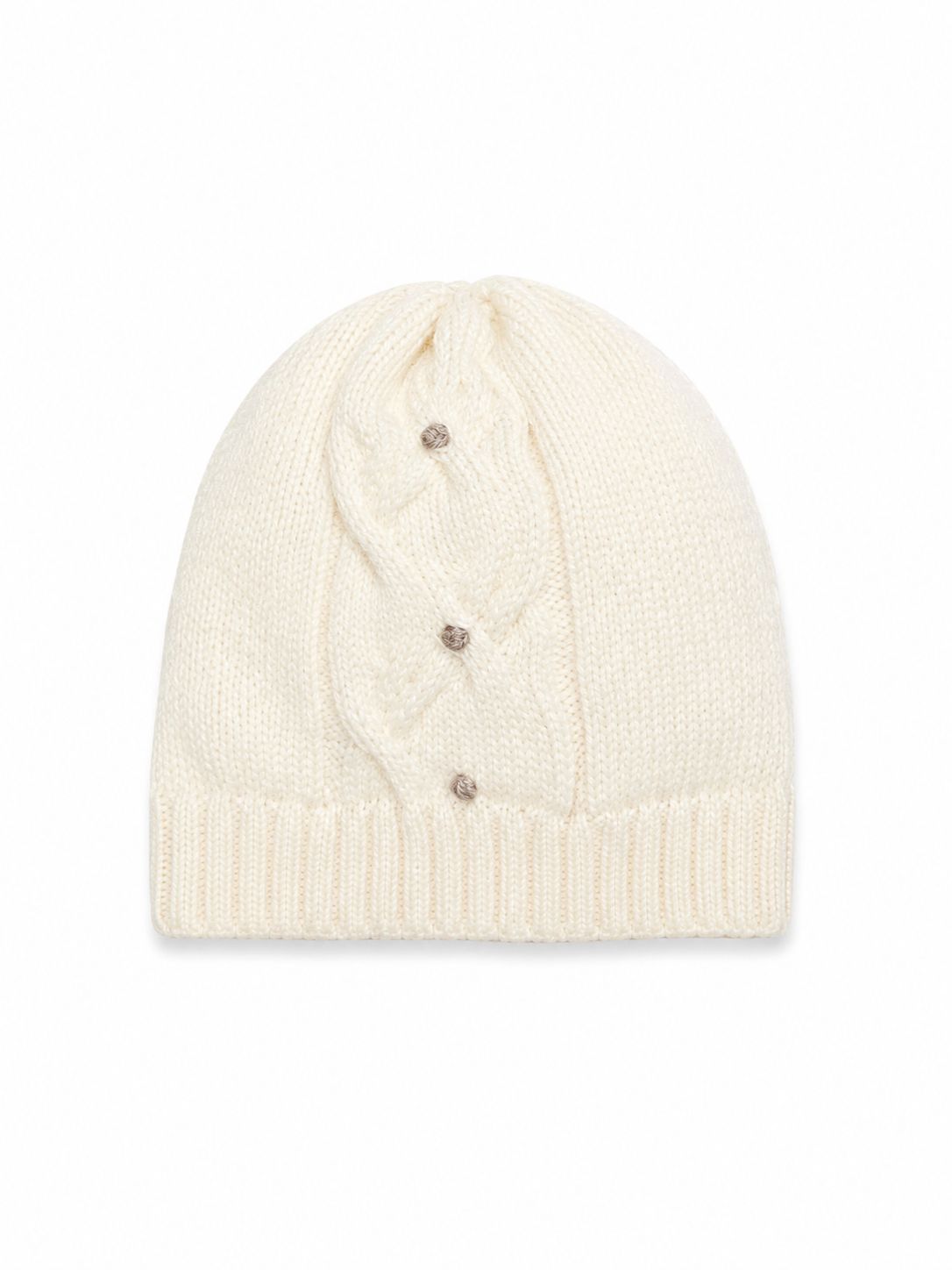 CAPPELLINO IN MAGLIA CON MOTIVO A TRECCIA PRIMODI'