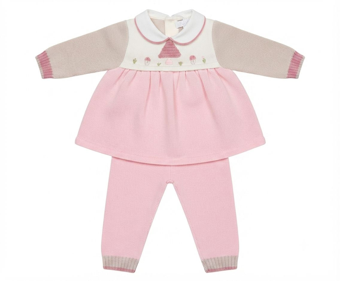 COMPLETO IN MAGLIA CON RICAMI PRIMODI'
