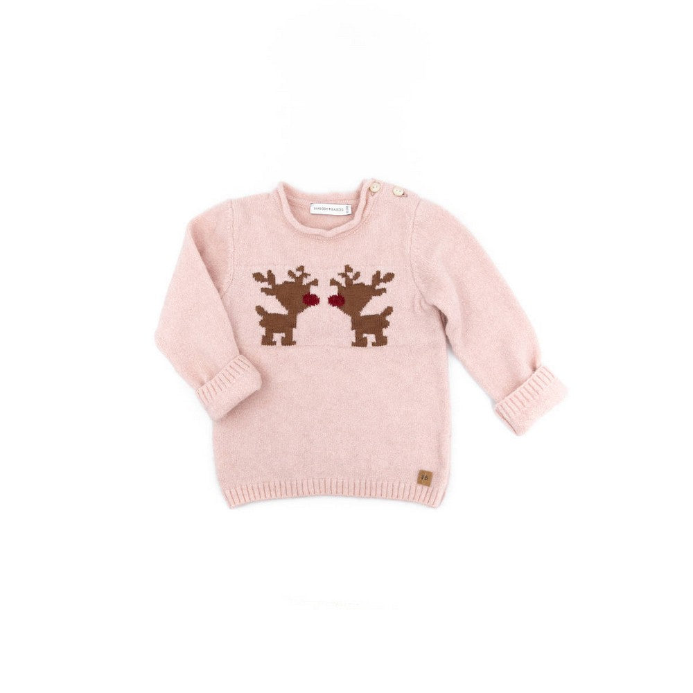 MAGLIA CON RENNE - Rosa 36