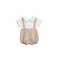 COMPLETO NEONATO ELEGANTE IN LINO BELAN