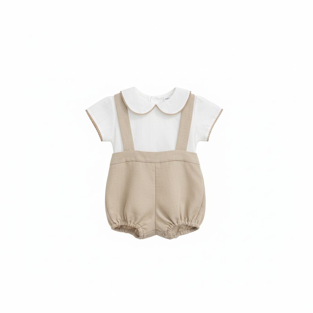 COMPLETO NEONATO ELEGANTE IN LINO BELAN