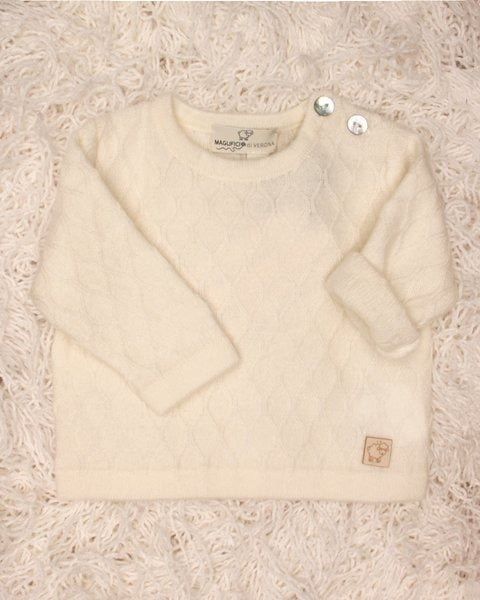 MAGLIA NEONATI IN PURO CASHMERE MAGLIFICIO DI VERONA