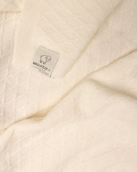 COPERTINA CULLA IN PURO CASHMERE MAGLIFICIO DI VERONA