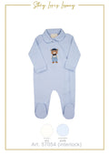 TUTINA NEONATO IN CALDO COTONE INTERLOCK CON ORSETTO STORY LORIS