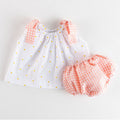 COMPLETO DUE PEZZI ESTIVO NEONATA CON FIORELLINI BELAN